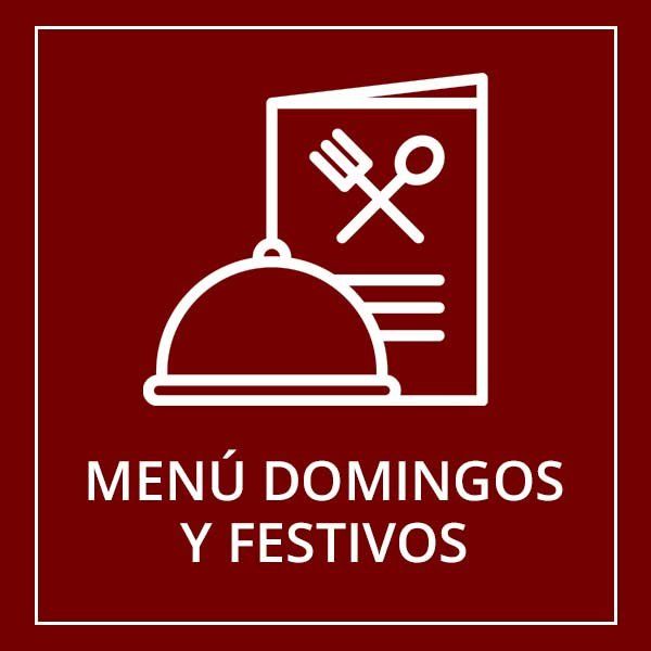 Menú domingos y festivos