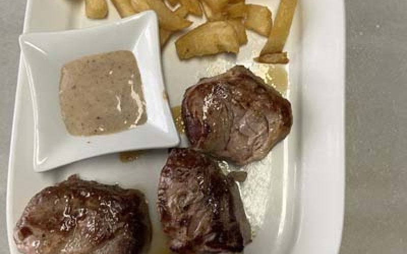 Solomillo de cerdo con patatas